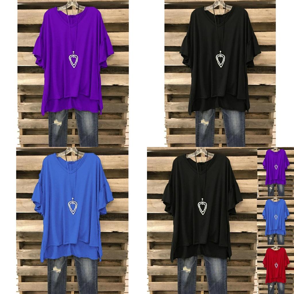 Premium Quality Women Summer V Neck Loose Tops For Effortless Casual Style