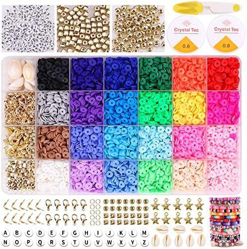 6600 Clay Bead Set Bracelet Making Kit Polymer Jewelry Clay Bead Set Jewelry Making