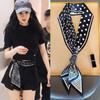 Thin Polka Dot Scarf Ribbon Long Scarves Sweet Scarf Headband  Outdoor