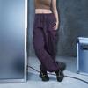 Adidas Originals Lace-Up Mid-Rise Solid Wide-Leg Casual Pants Women Bottoms Black JD1125
