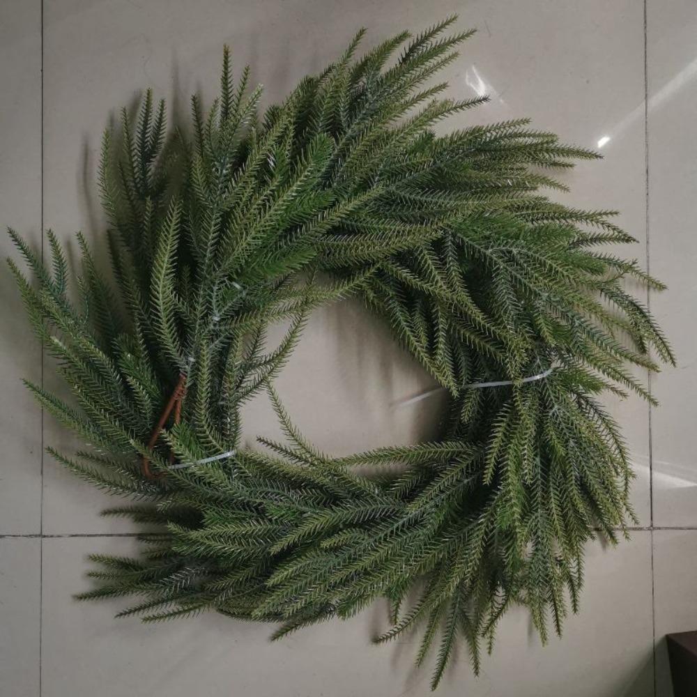 1.5m/2.7m Rattan Artificial Greenery Garland Artificial Faux Green Wreath  For Christmas Decoration
