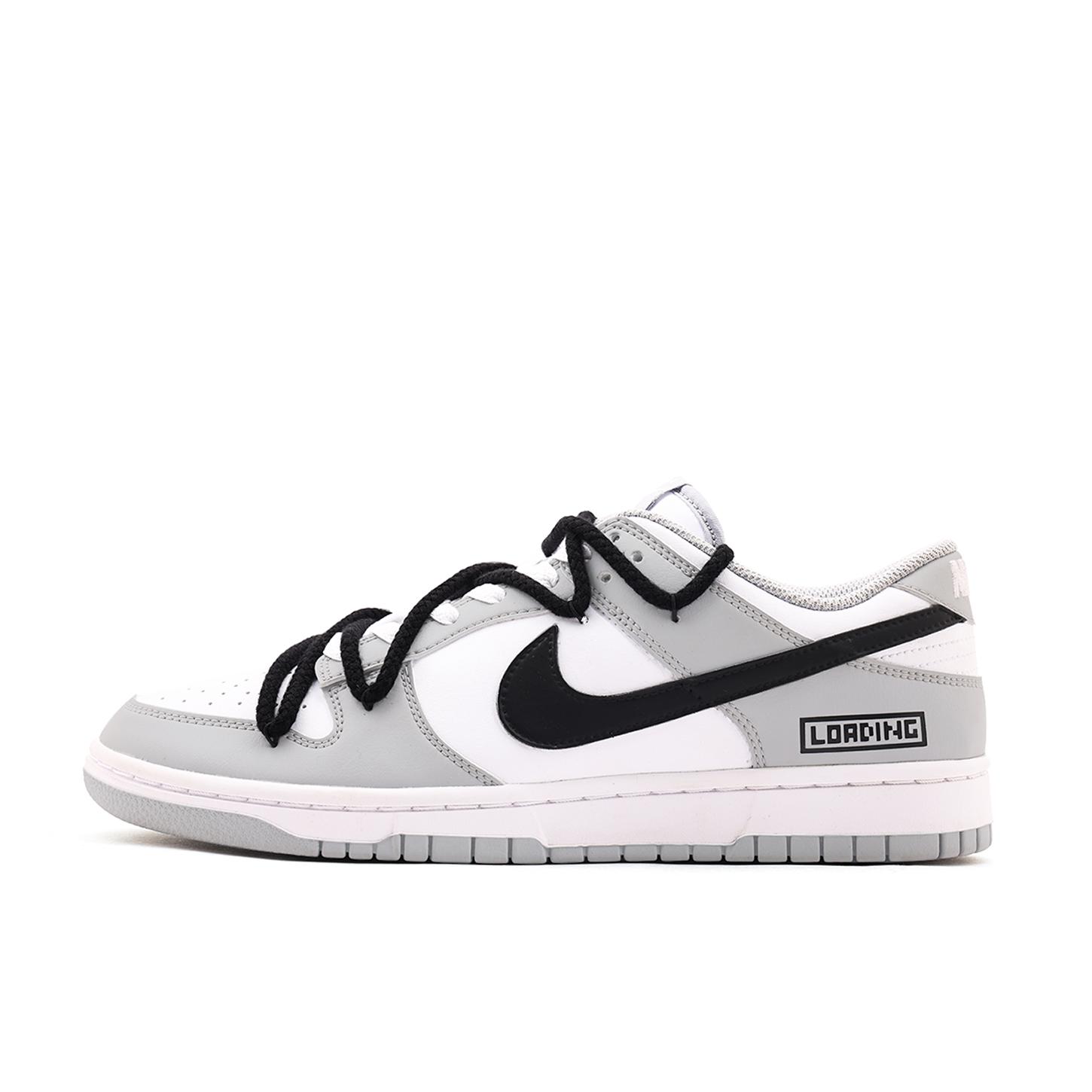

Nike Dunk Coverage Abrasion Resistant Slip Resistant Low top Skateboard Shoes Unisex White Gray HF5441-105(Team59-) 44.5