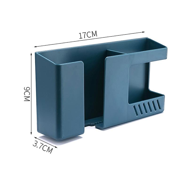 Wall-Mounted Mobile Phone Remote Control Storage Box Multifunctional Punch-Free Storage Rack Wall Hanging Storage Holder