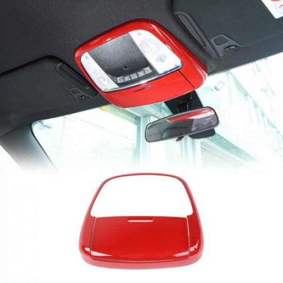 Front Roof Reading Light Lamp Cover Trim Frame for Dodge Charger Durango 11+ Red