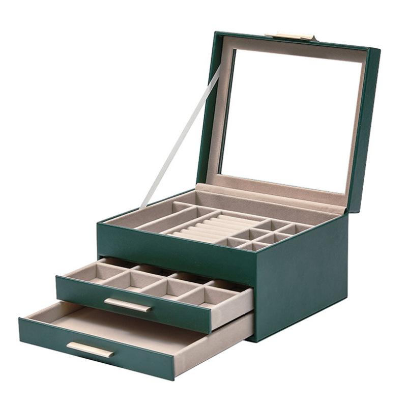 Pudełko na biżuterię Skylight, naszyjnik, kolczyki, kolczyki, wykwintne pudełko na biżuterię, złote pudełko na biżuterię, szuflada