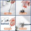 9PCS Pipe dredger Cleaning Brush Set Tool Brush Durable Multifunctional Brush