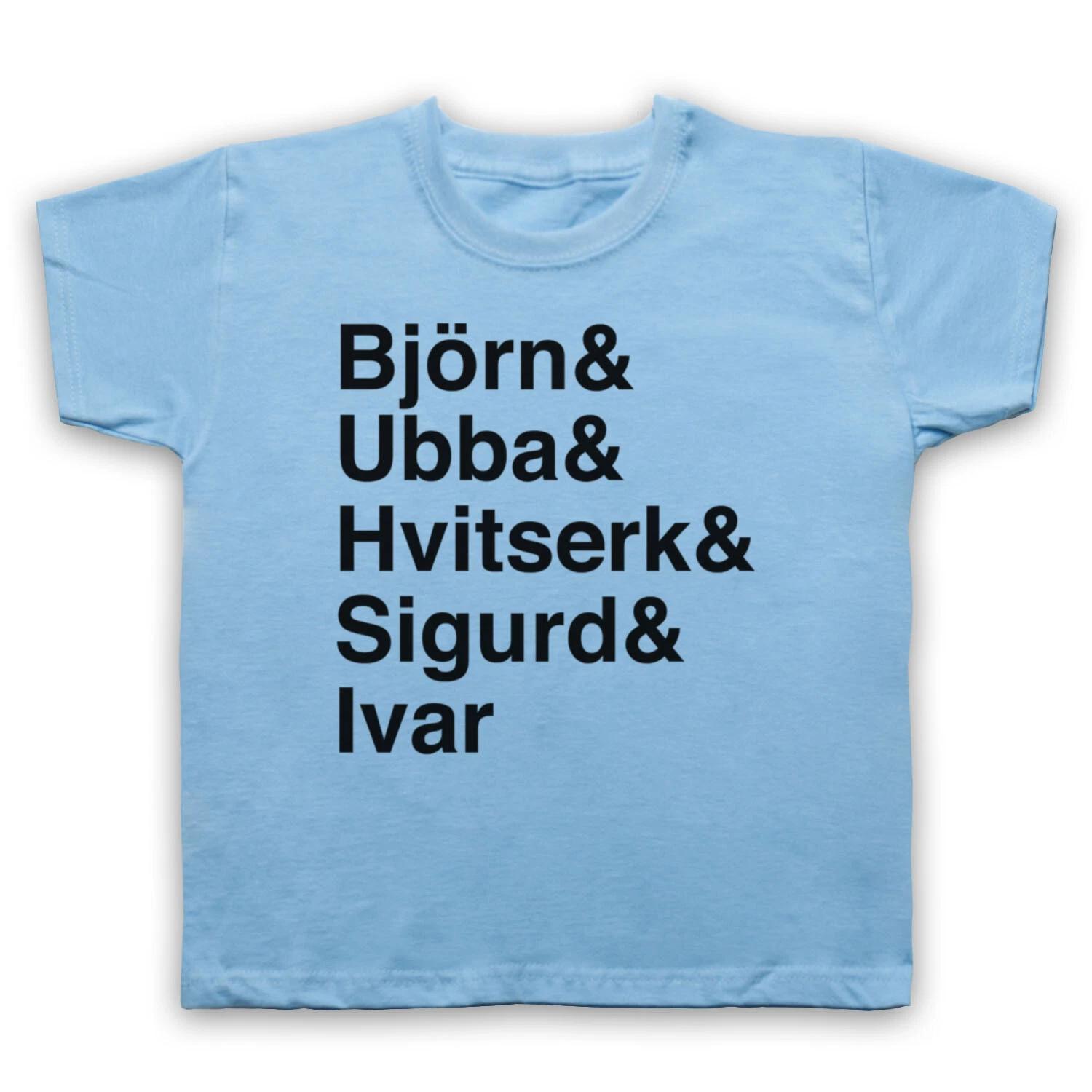 VIKINGS SONS OF RAGNAR LOTHBROK NAMES BJORN UBBA IVAR KIDS CHILDS Boys Baby Children T-shirt 130