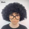 Gift Various Coloured Props Clown Cosplay Football Fans Black Afro Curly Wig Synthetic Wigs Curly Hair Children/Adults Dressing