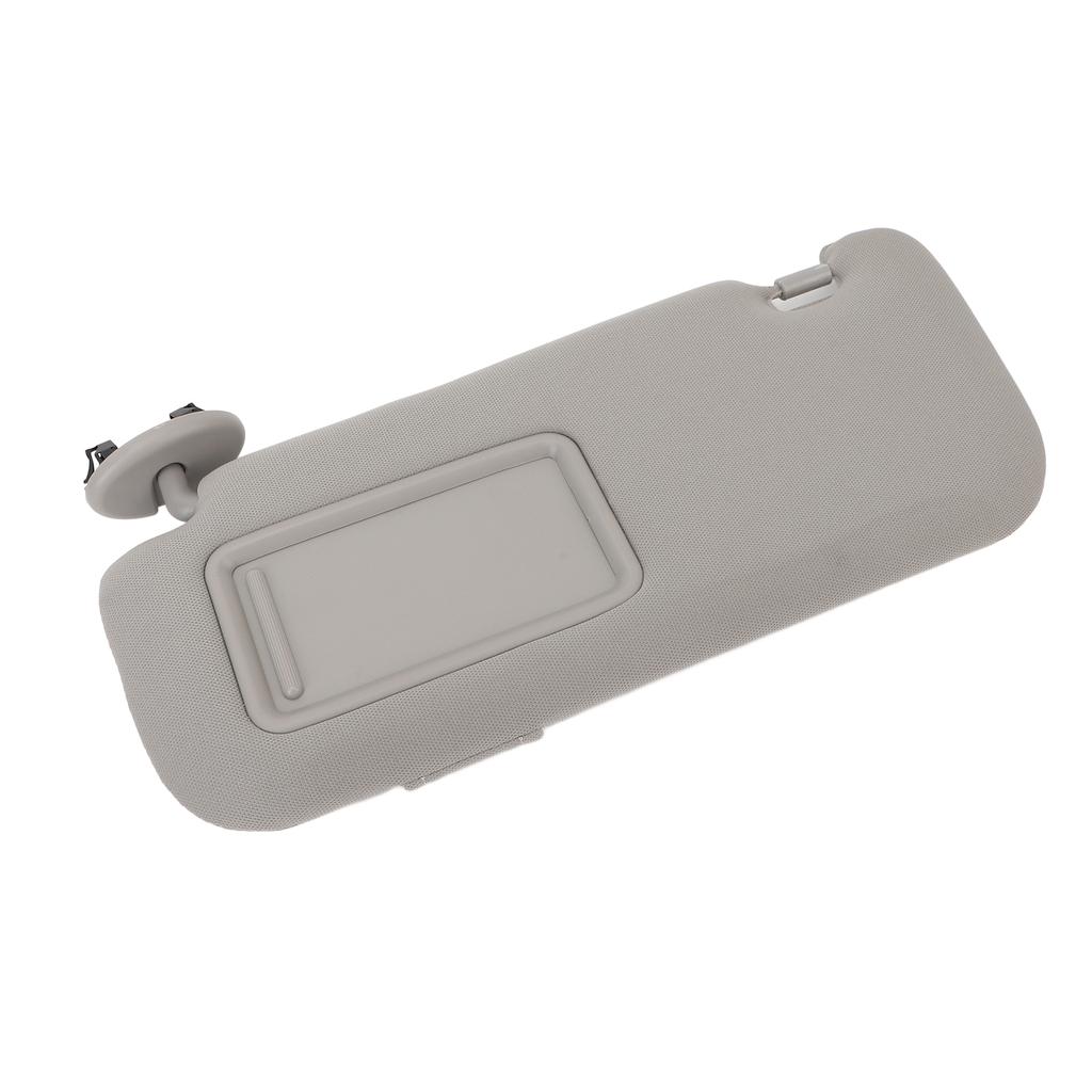 Sun Visor Fabric Grey Sun Shielding Visor Mirror with Makeup Mirror Replacement for Toyota Corolla 2007 To 2013 Left