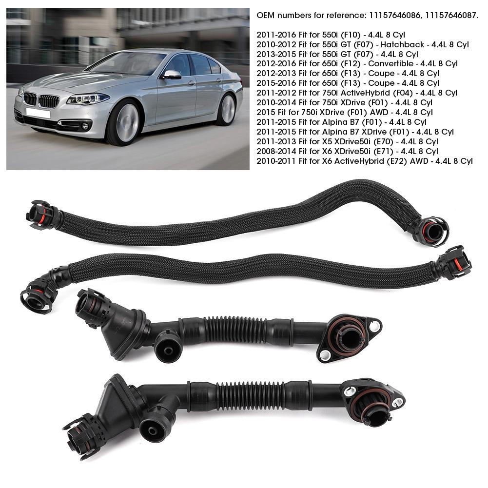 Kurbelgehäuseentlüftungsrohr Entlüftungsschlauch 11157646086 Ersatz passend für Alpina 550i 650i 750i X5 X6