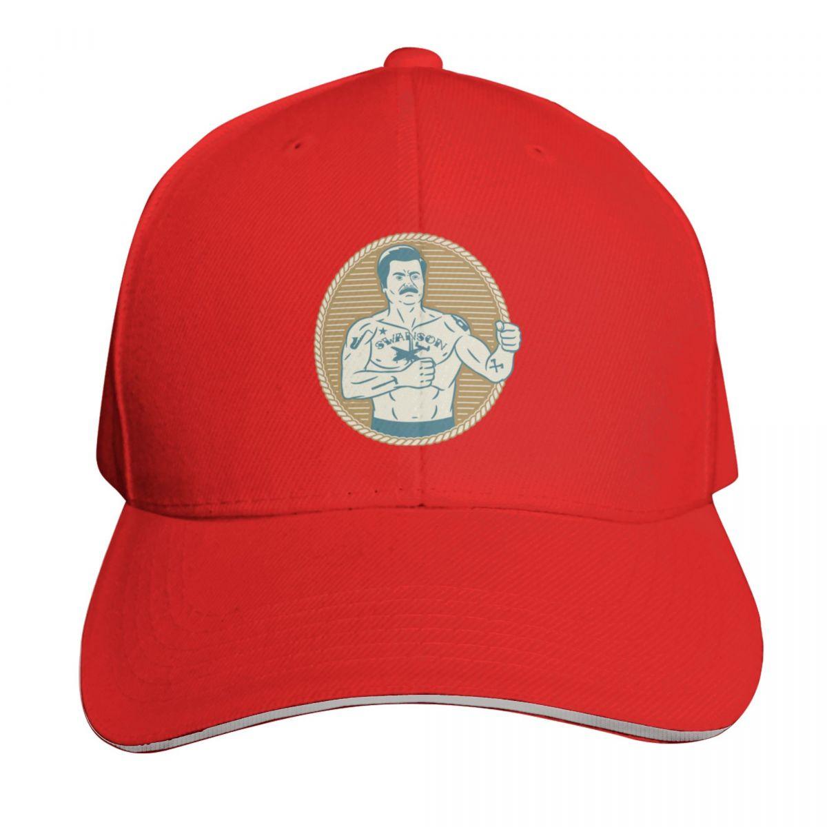 Vintage Ron Swanson Baseball Cap sailor cap for Unisex beach hat Beach Outing Golf Cap Womens Golf Clothing Unisexs
