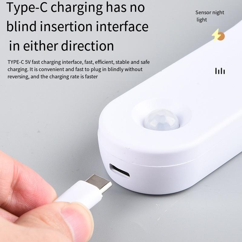 1PC New Intelligent Light Control Induction Night Light, Magnetic Suction Led Cabinet Stair Wall Light Human Body Induction Light Emergency Light