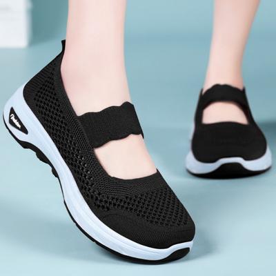Damenschuhe, Fly-Knit Atmungsaktives Mesh, Bequeme Mutterschuhe, Weiche Sohlen, Freizeitschuhe