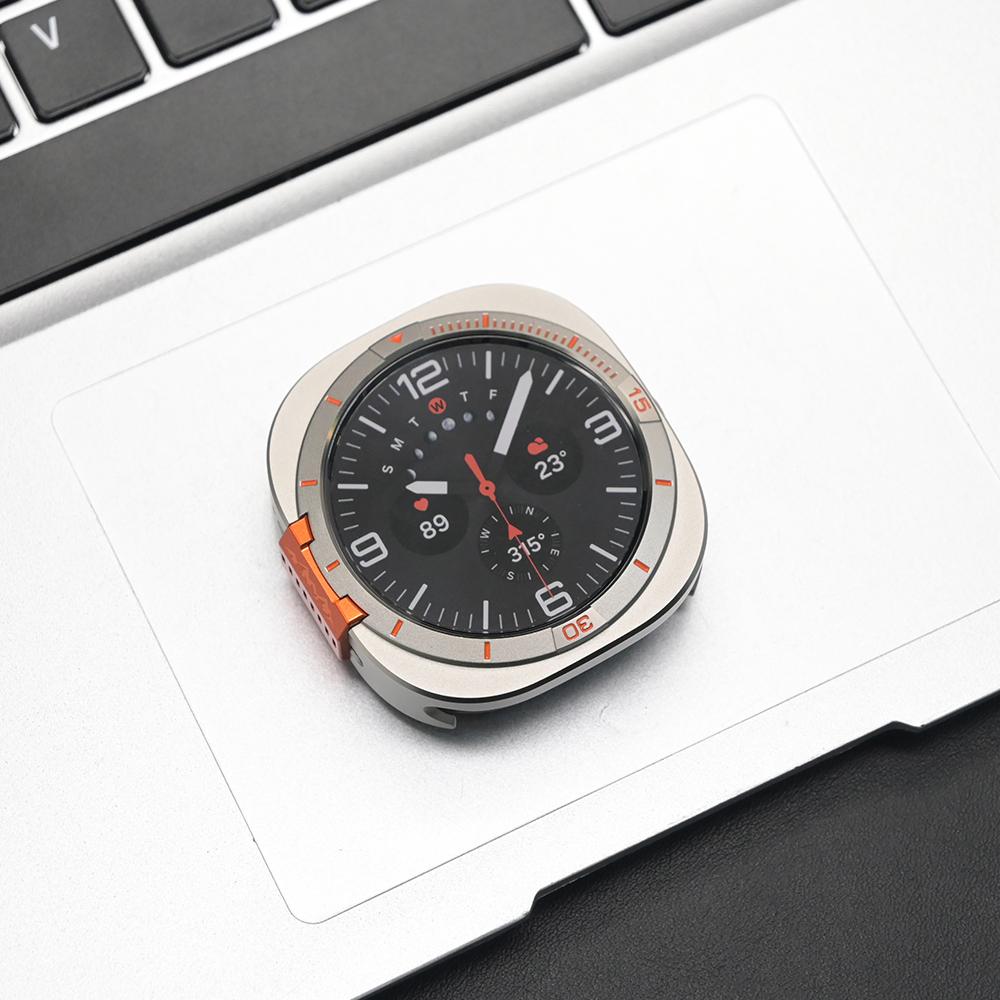 Aluminum Alloy Watch Case for Samsung Galaxy Watch Ultra 2025 2024 Screen Protection Hollow Protector for Galaxy Ultra 47mm Mens