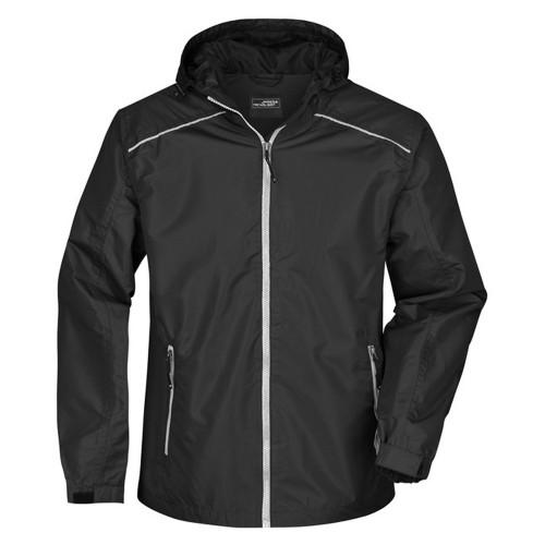 

James and Nicholson Mens Waterproof Jacket M Темно-синій/червоний