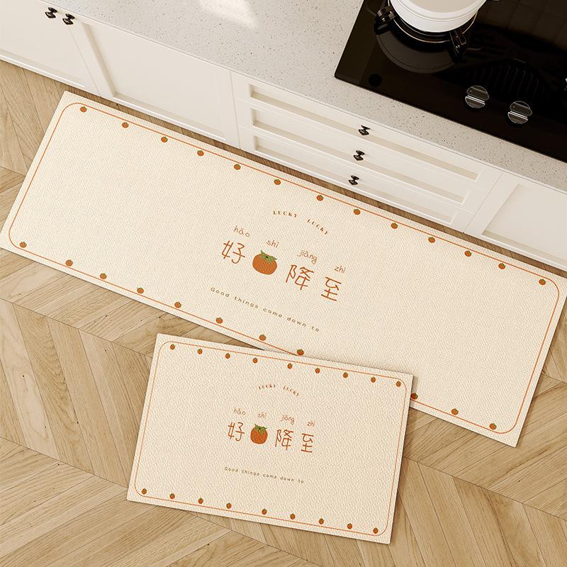 Kitchen Special Floor Mat, Diatom Mud, Water Absorption, Oil Absorption, Non-Slip, Long Strip Foot Pad, Household Entry Door, Dirt-Resistant Door Mat