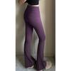 Womens High-Waisted Antibacterial Yoga Flare Leggings Fitness Running Gym Workout Fall Winter