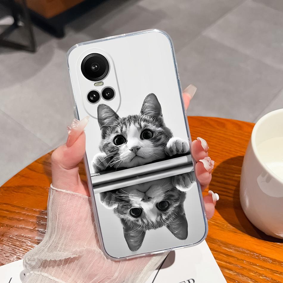 Case For Oppo Reno 10 Pro 5G Special Soft Silicone Transparent Anti Drop Phone Cover For Oppo Reno10 10Pro Back Shell Funda Capa