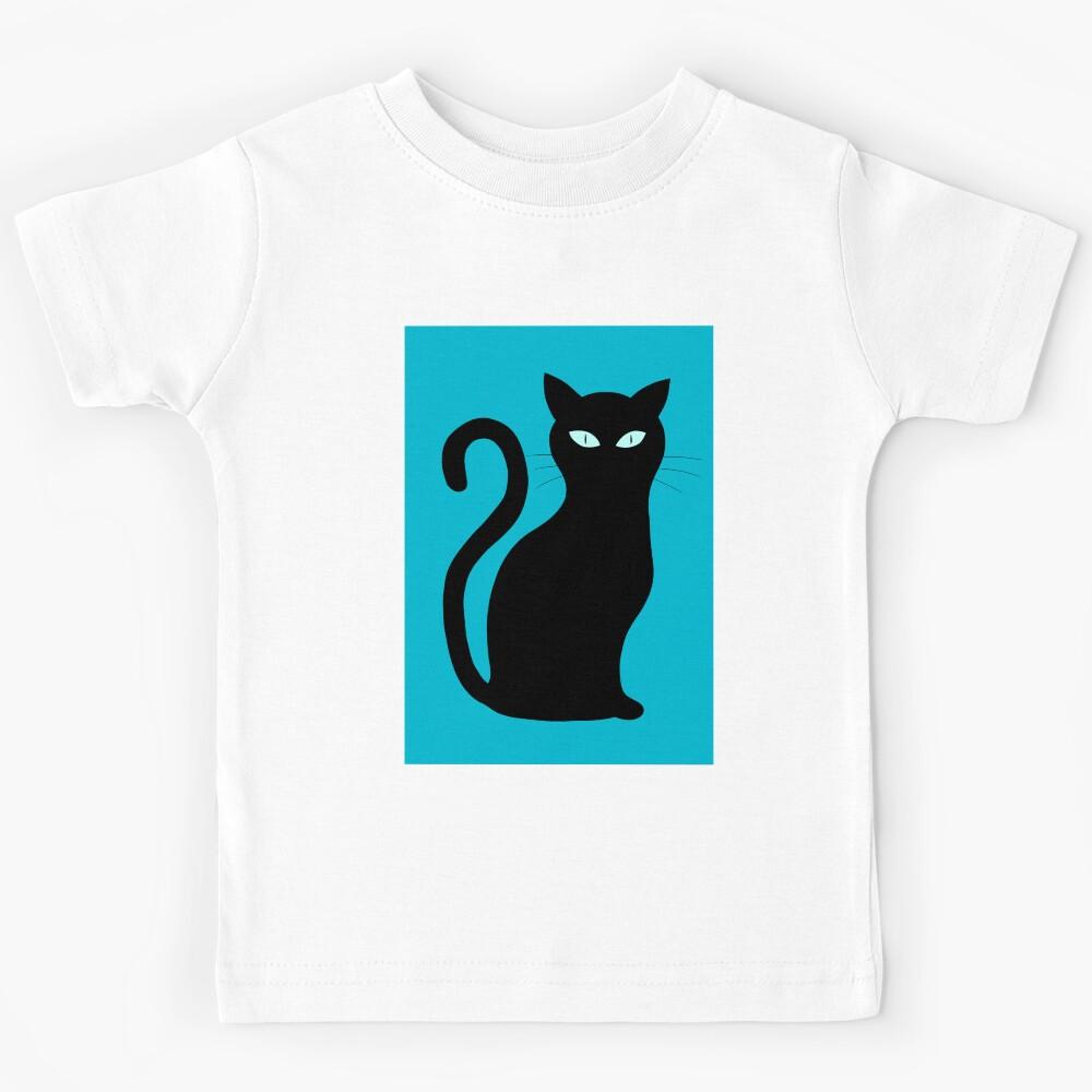 Black Cat Kids T-Shirt 170