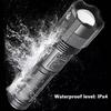 Powerful Xhp50 Led Flashlight With Usb Rechargeable Feature Ideal For Outdoor Camping And Emergency Situations