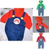 Super Mario Cartoon Cotton Onesie For Babies Cosplay Outfit For Boys And Girls