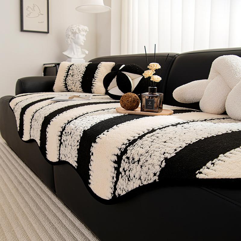 Special-Shaped Irregular Plush Sofa Cushion Cover Autumn and Winter Non-Slip Seat Cushion Cover Cloth Blanket Towel Simple  New Model