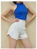 Women's Quick-Dry High Waist Yoga Shorts - Anti-Exposure, Loose Fit for Running & Casual Wear
