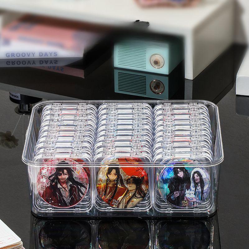 Sharing of Badge Boxes: High-aesthetic Storage Boxes for Collectible Badges, Transparent Dust-proof Badge Storage and Display Cases