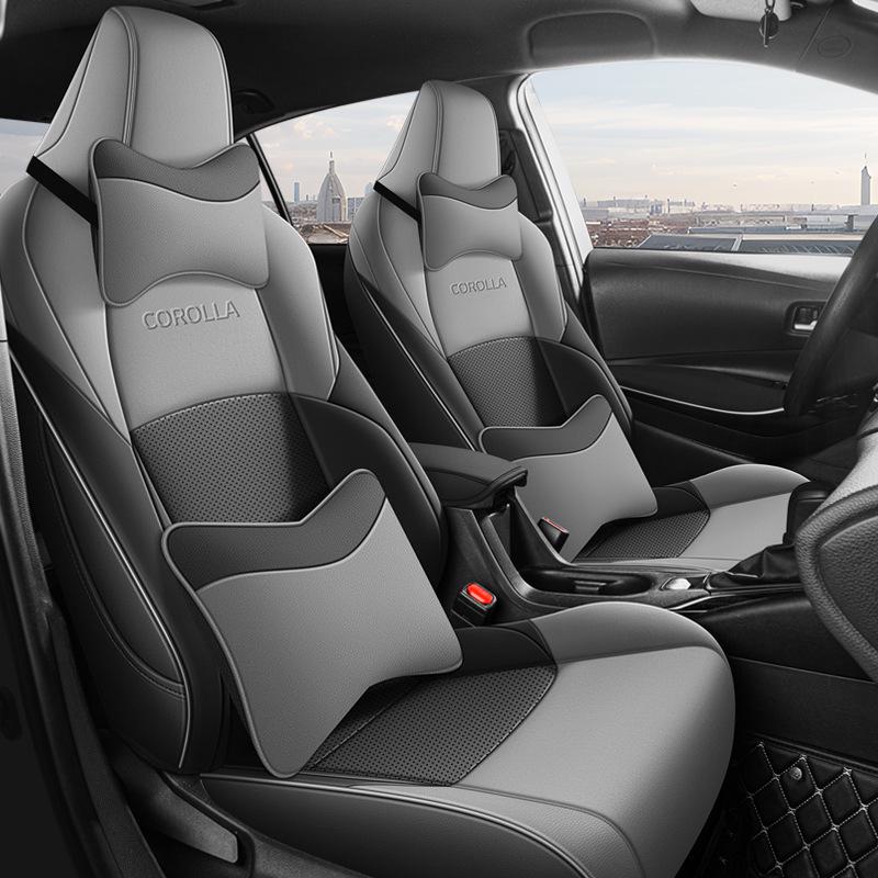 Universal All-Season Seat Covers for Toyota Corolla, Fits Dual-Engine Models, Fully Enclosed Car Seat Cushions