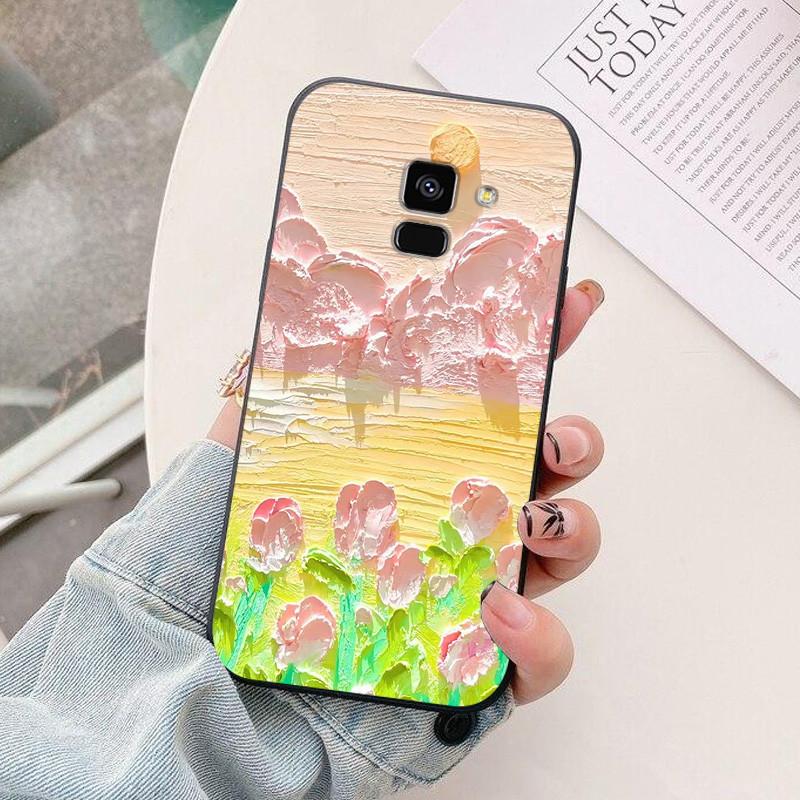 silicon case For Samsung Galaxy A8 2018 A530 A530F case astronaut Soft TPU Phone Cover For Samsung A8 Plus 2018 A730 A730F Case