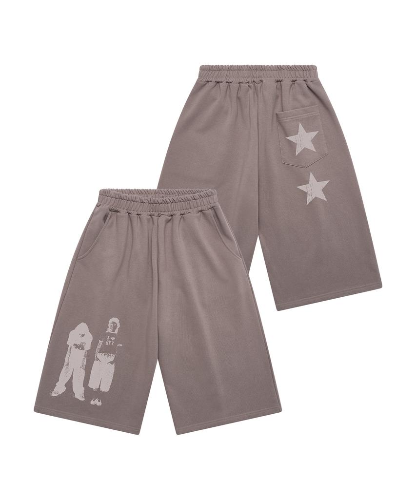 GRAVER [Unisex] Star 3 Bermuda Shorts_3Color