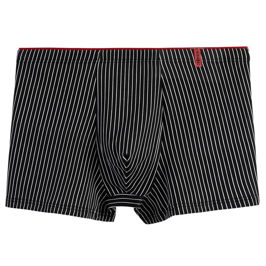 Men's Large Cotton Mid-Waist Breathable Boxer Briefs