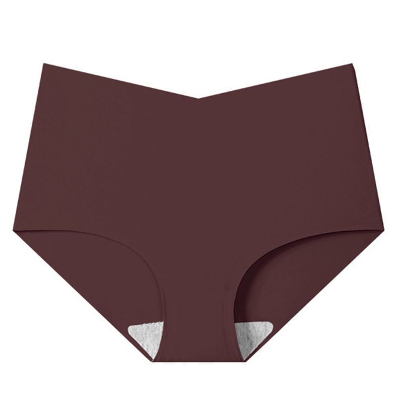 Women Solid Color Comfortable Antibacterial Briefs