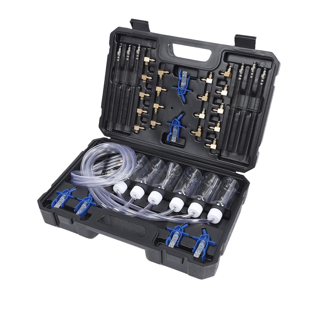 Diesel Injector Flow Test Kit Efficient Multifunctional Heavy Duty Construction Common Rail Adaptor Fuel Tester Set