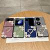 Luksusowe Błyszczące Diamentowe Etui Kameliowe dla Samsunga Galaxy Z Flip 4 5 Cover Matowe Twarde Odporne na Wstrząsy Etui Bumperowe Dla Z Flip3 Flip5 5G