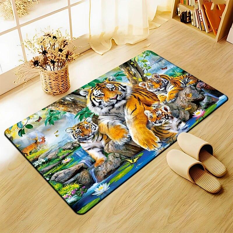 3D Art printing Tiger Printed Carpet for Living Room Large Area Rug Soft Carpet Home Decoration Mats Boho Rugs Dropshipping