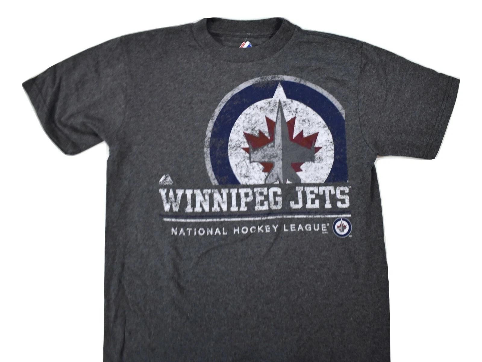 Majestic NHL Youth Boys Winnipeg Jets Hockey Shirt NWT M, L, XL 2XL