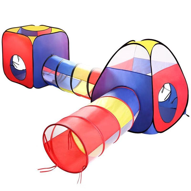 Kids' 4-Piece Foldable Play Tent & Tunnel Set