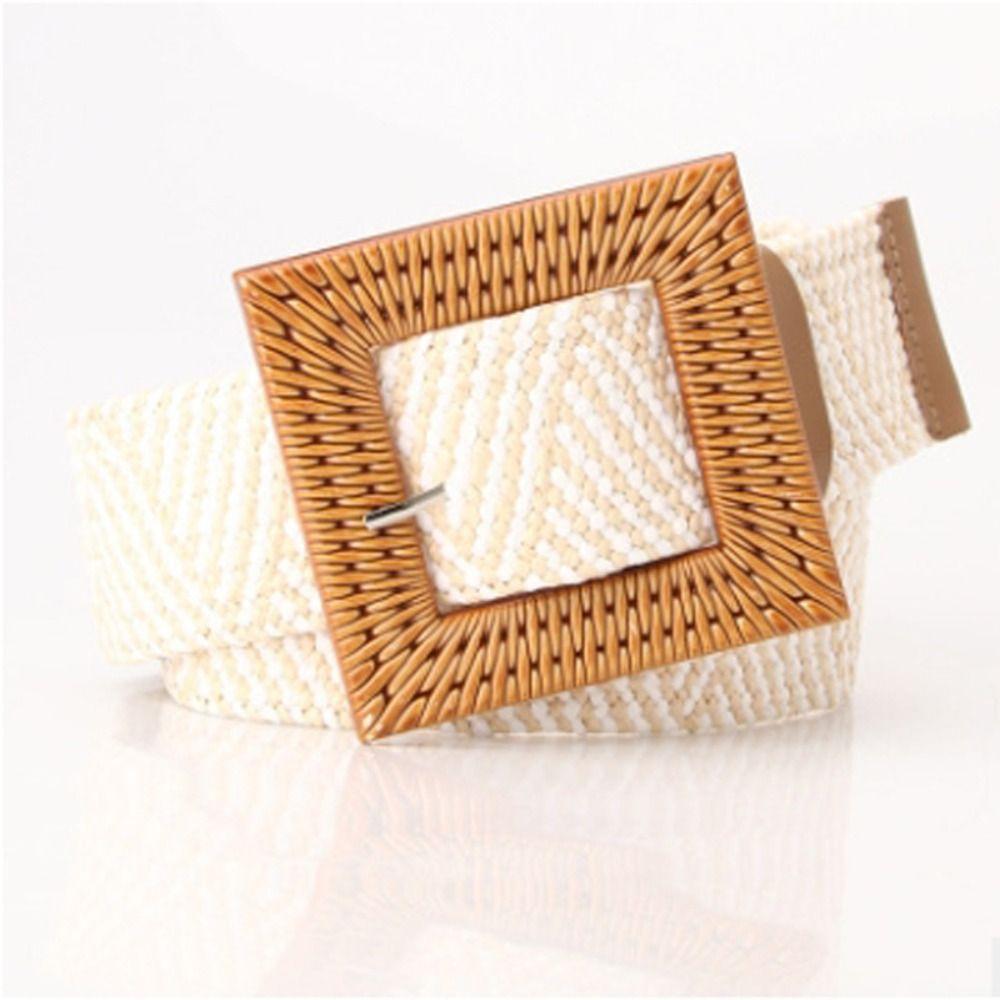 Ceinture Tressée Bohème en Paille Ceinture de Taille Style Ethnique Colorée Ceinture Style Bohème Décorative pour Jeans