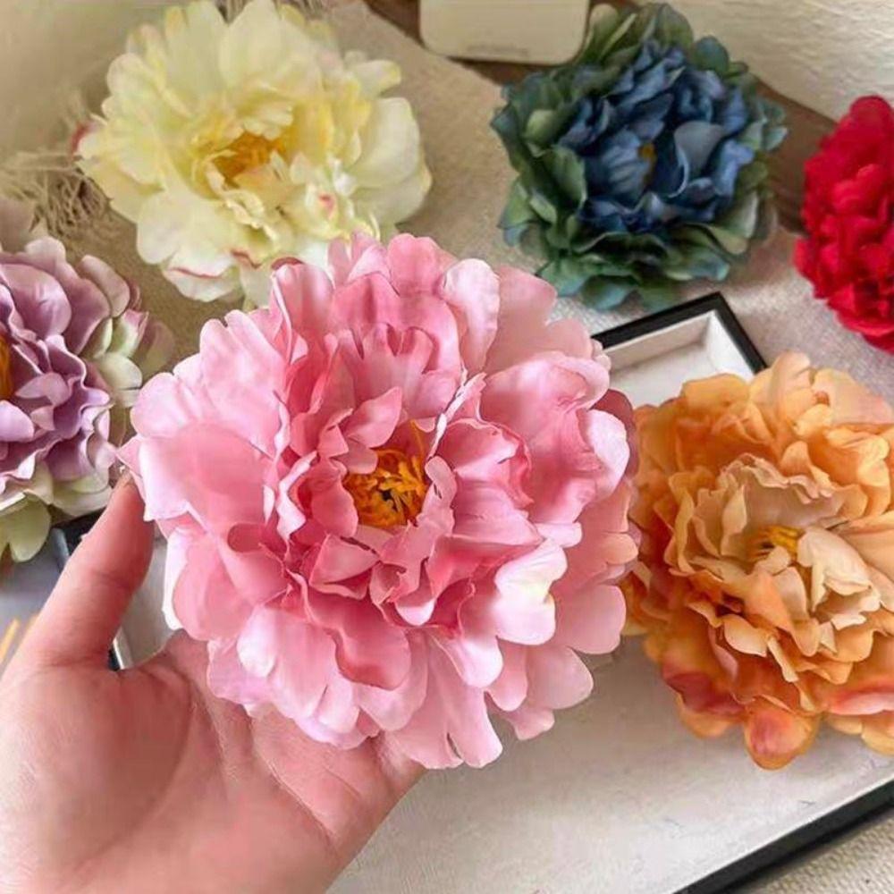 Simulation Flower Hair Clip 14cm Girl Hairpins Fashion Brooch Pin  Wedding Headwear
