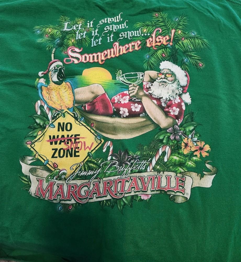New Jimmy Buffett Margaritaville Christmas Gift Unisex S-5XL Shirt OS70 Unisex T-Shirt M