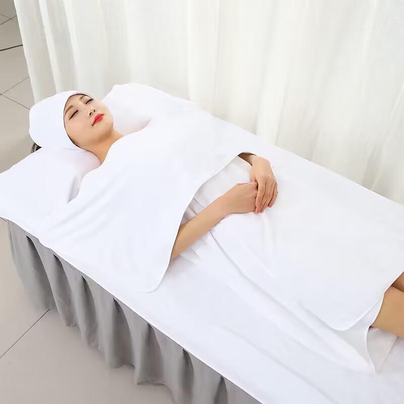 Diruian SPA Beauty Towel 3-Piece Set 3-piece set (Head, Pillow, Chest Towels) белый
