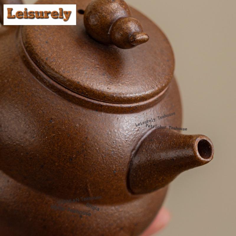 180ML Soßen-Glasur Kürbis-Teekanne Kreativer Tee-Aufgusskrug Teekocher mit Kugelöffnung Blumen-Tee-Geschirr Zubehör Handwerk