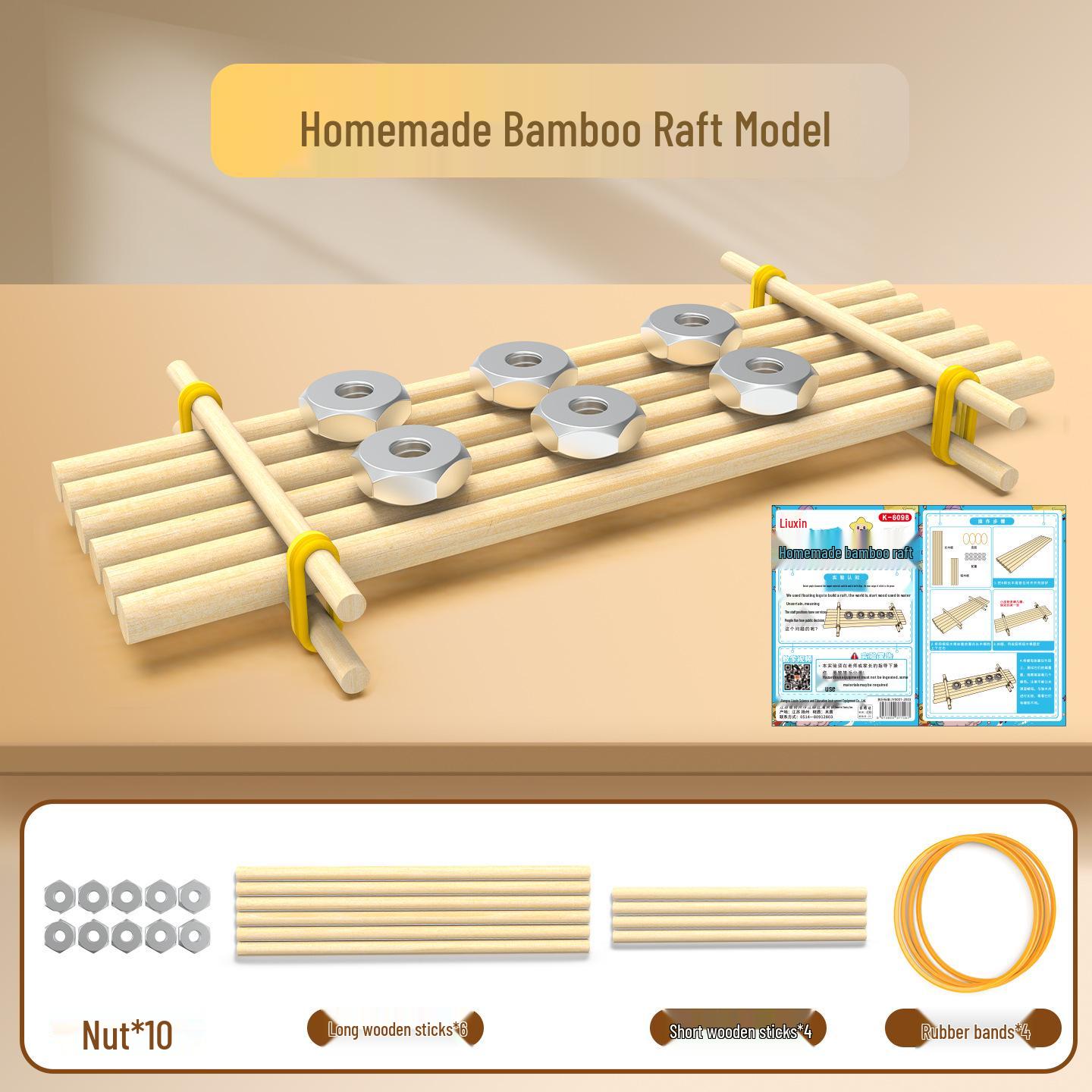 Bamboo Raft Model Kit for 5th Grade Science Experiments