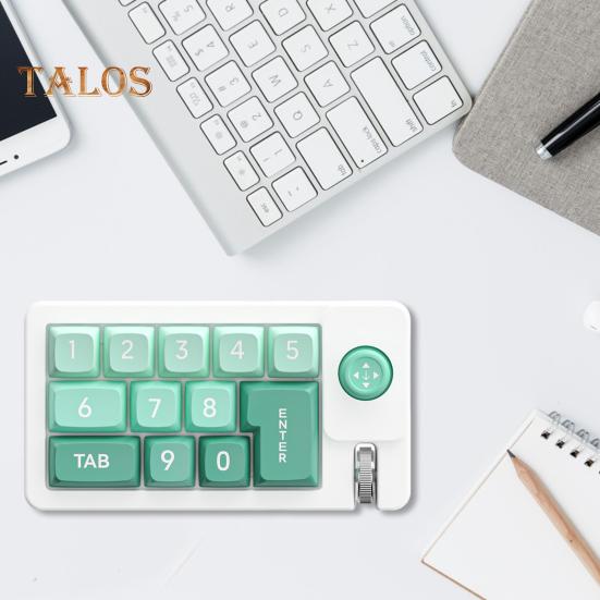 One-Handed Mechanical Keyboard 12 Key RGB Gaming Keyboard Programmable Hotswappable Small Keypad for Gamers And Office Work