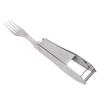 2 In 1 Stainless Steel Fruit Cutter Watermelon Cutter with Retractable Fork for Camping Picnic