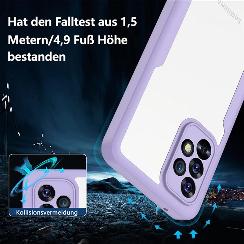 360 Full Protection Clear Case For Samsung Galaxy S22 Ultra S21 A53 A33 A73 A22 A32 A12 A51 Redmi Note 11 10C iPhone 13 12 Pro Max Double-Sided Cover