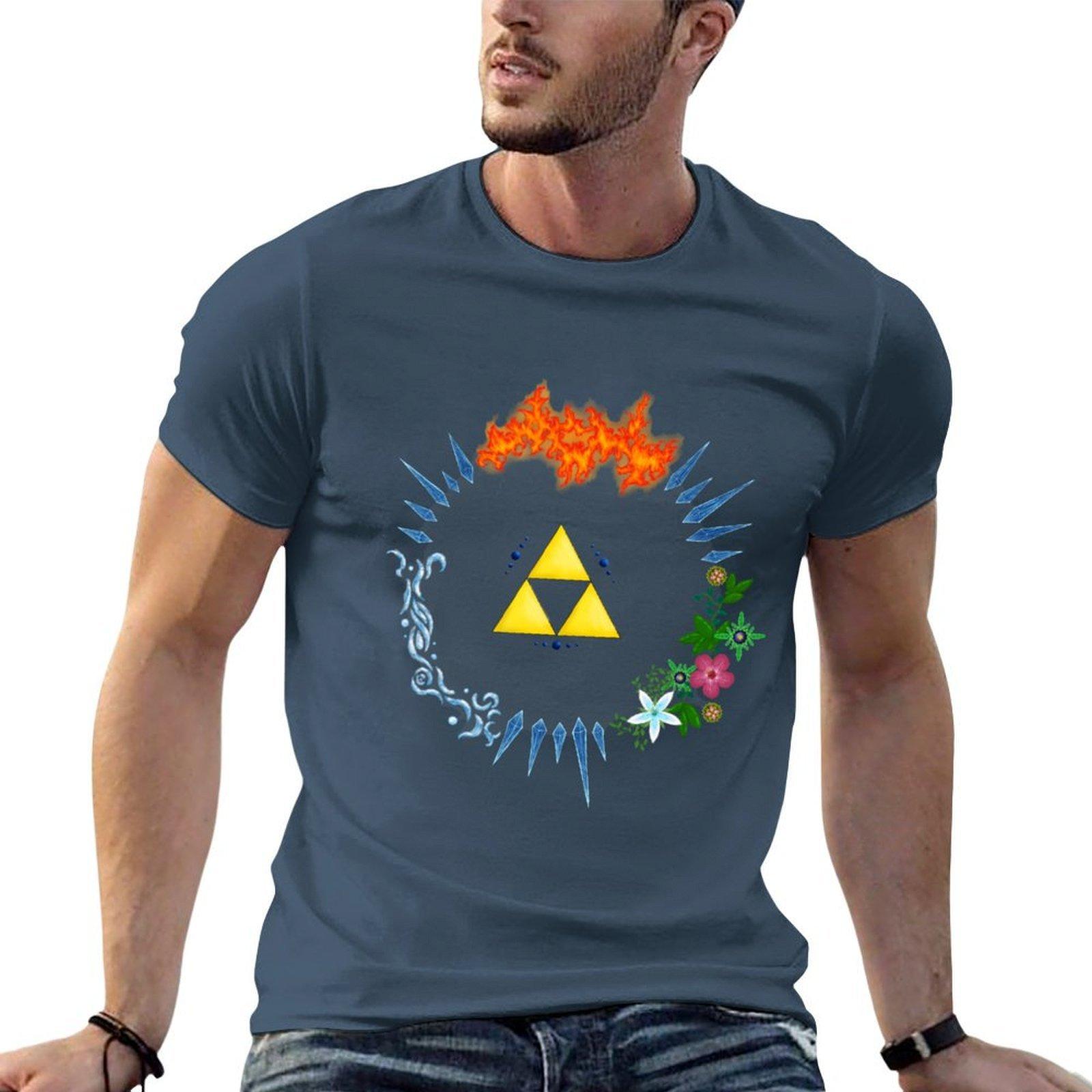 Triforce TShirt t shirts for man graphic vintage printed t shirts for man TShirt S
