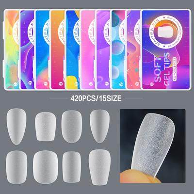 Ultra-Short Matte Nail Art Tablets, Ultra-Thin And Non-Marking Water Droplets, Almonds, Free Of Engraving And Grinding Fake Nails
