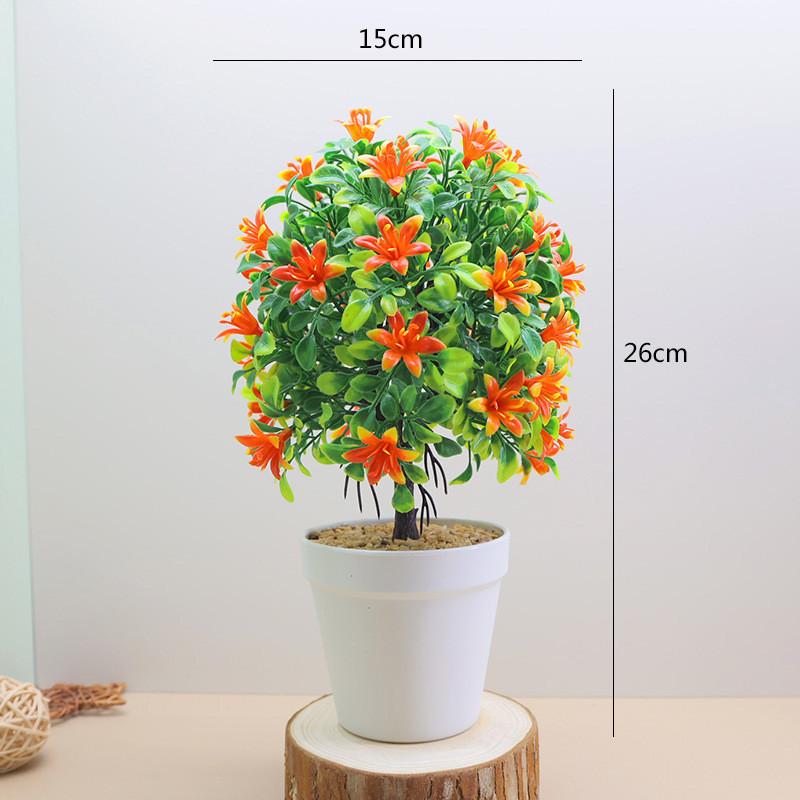Murraya Plastic Exotica Artificial Flower Potted Plant For Interior Decor